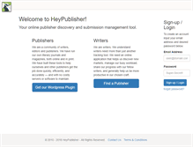 Tablet Screenshot of heypublisher.com